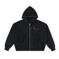 Full Zip Up Rose Hoodie